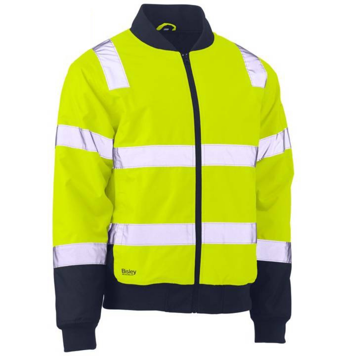 Picture of Bisley, Taped Two Tone Hi Vis Bomber Jacket With Padded Lining